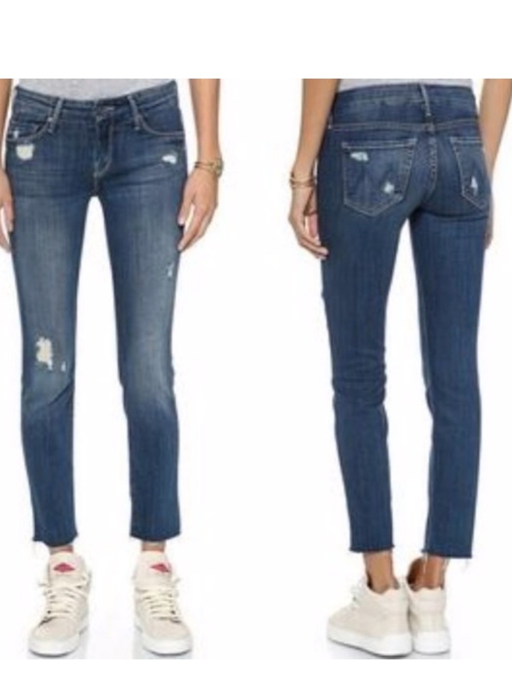 Mother The Looker Ankle Fray in Alley Cat Women’s Jeans SZ 28